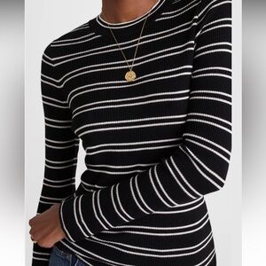 NWOT Double Layered Crewneck in Merino-Silk Blend